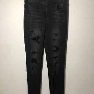 American Eagle Super Stretch black jegging, size 8 long